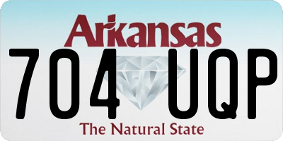 AR license plate 704UQP