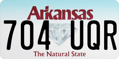 AR license plate 704UQR