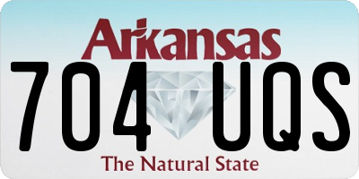 AR license plate 704UQS