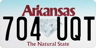 AR license plate 704UQT