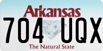 AR license plate 704UQX