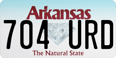 AR license plate 704URD