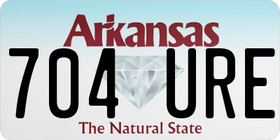 AR license plate 704URE