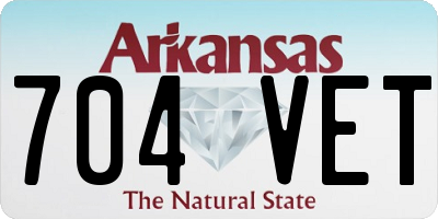 AR license plate 704VET