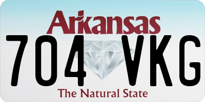 AR license plate 704VKG