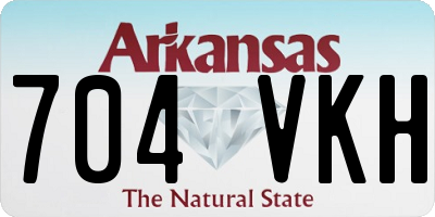 AR license plate 704VKH