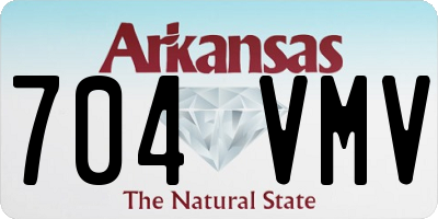 AR license plate 704VMV