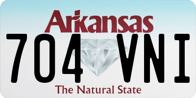 AR license plate 704VNI