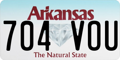AR license plate 704VOU
