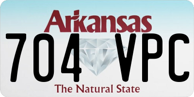AR license plate 704VPC
