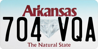 AR license plate 704VQA