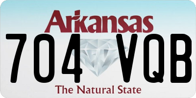 AR license plate 704VQB