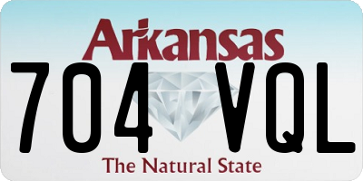 AR license plate 704VQL