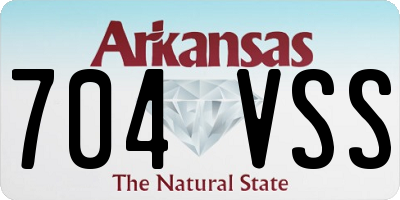 AR license plate 704VSS