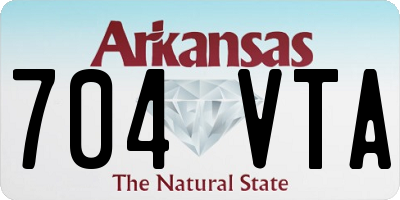 AR license plate 704VTA
