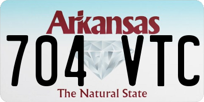 AR license plate 704VTC