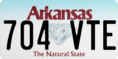 AR license plate 704VTE