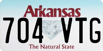 AR license plate 704VTG