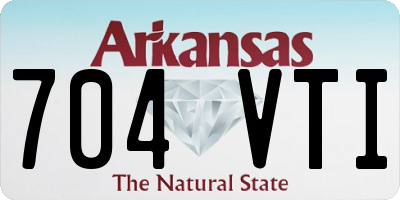 AR license plate 704VTI
