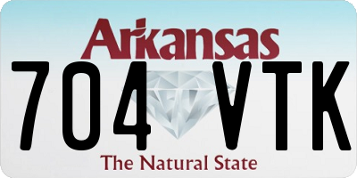 AR license plate 704VTK