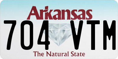 AR license plate 704VTM