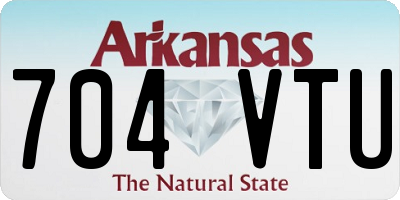 AR license plate 704VTU
