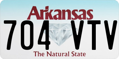 AR license plate 704VTV