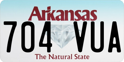 AR license plate 704VUA