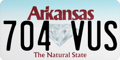 AR license plate 704VUS