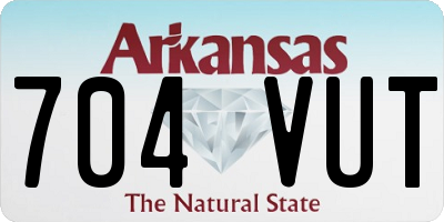 AR license plate 704VUT