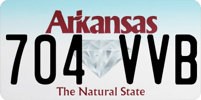AR license plate 704VVB