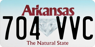 AR license plate 704VVC