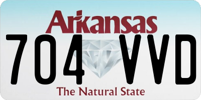 AR license plate 704VVD