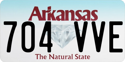 AR license plate 704VVE