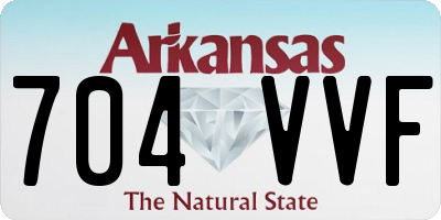 AR license plate 704VVF