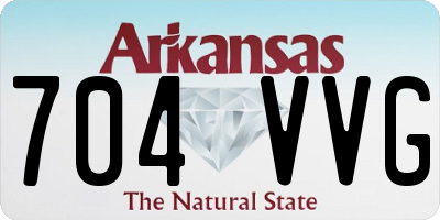 AR license plate 704VVG