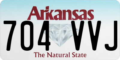 AR license plate 704VVJ