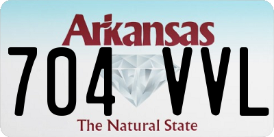 AR license plate 704VVL