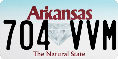 AR license plate 704VVM