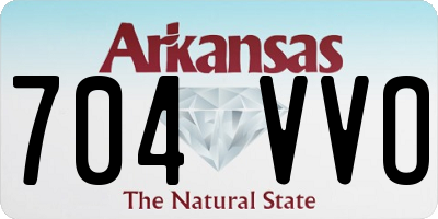 AR license plate 704VVO