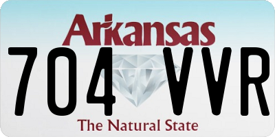 AR license plate 704VVR