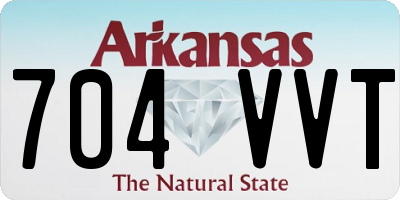 AR license plate 704VVT