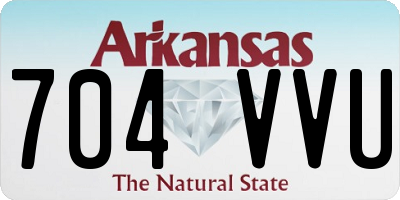 AR license plate 704VVU