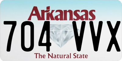AR license plate 704VVX