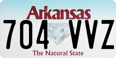 AR license plate 704VVZ