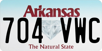 AR license plate 704VWC