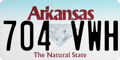 AR license plate 704VWH
