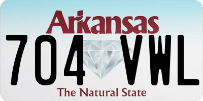 AR license plate 704VWL