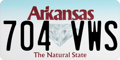 AR license plate 704VWS