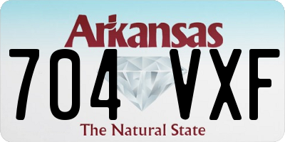 AR license plate 704VXF